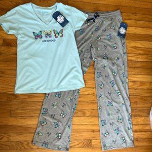 Life is Good Butterfly PJ Set - So Soft, So New --- with tags!